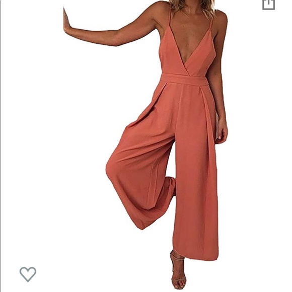 Coral Jumpsuit Size Small - Picture 4 of 6